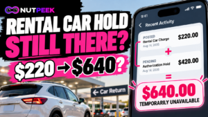 Rental Car Credit Card Hold Still There After Return?
