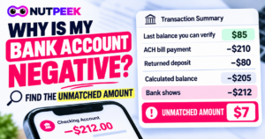 Why Is My Bank Account Negative? Find the Transaction That Changed It